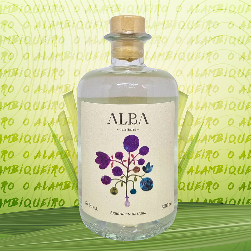 Aguardente de Cana Roxa Alba - Safra 2022 54%