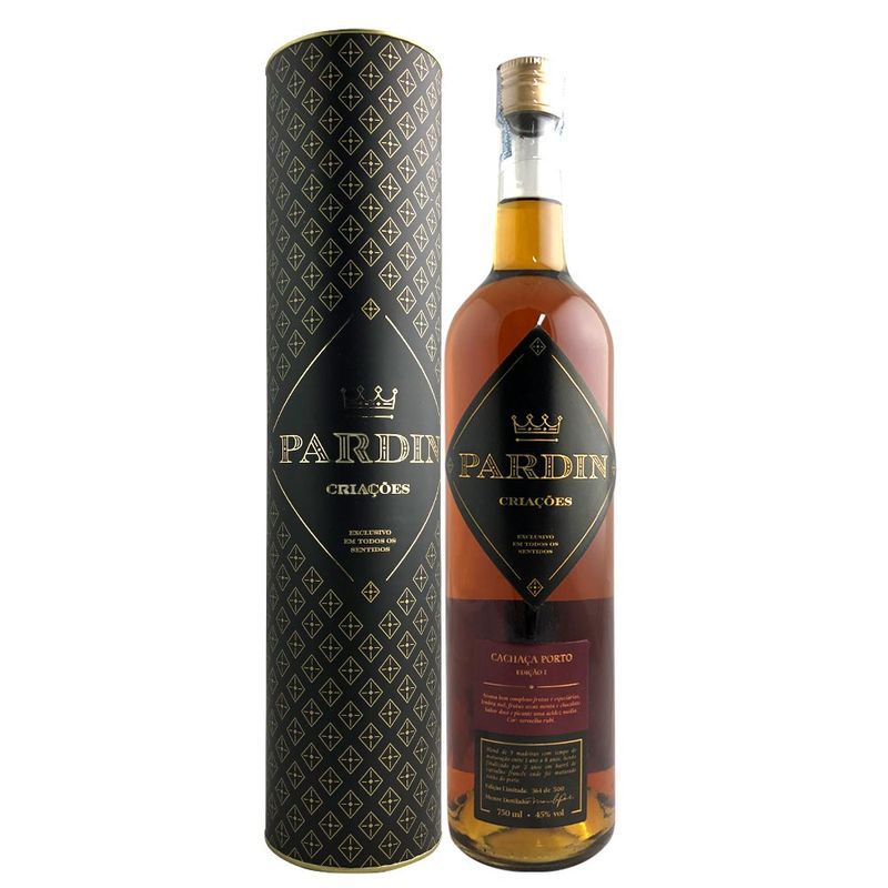 Cachaça Pardin Porto 750ml