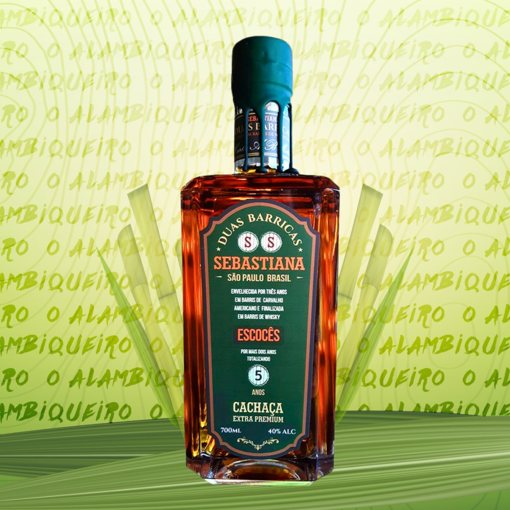 Cachaça Sebastiana Duas Barricas Escocês 700ml