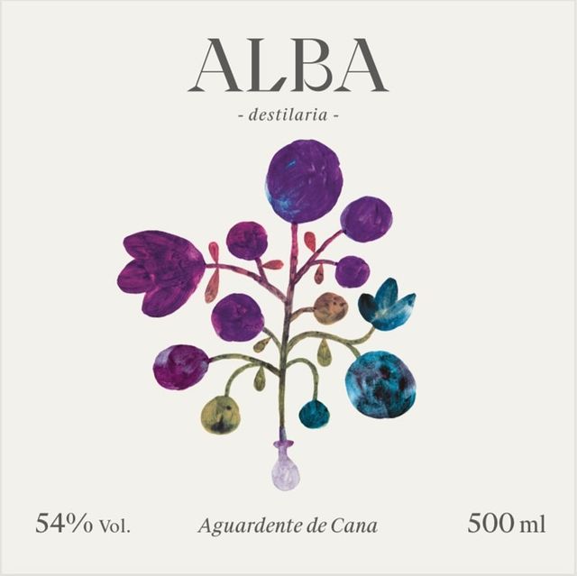 Aguardente de Cana Roxa Alba - Safra 2022 54%