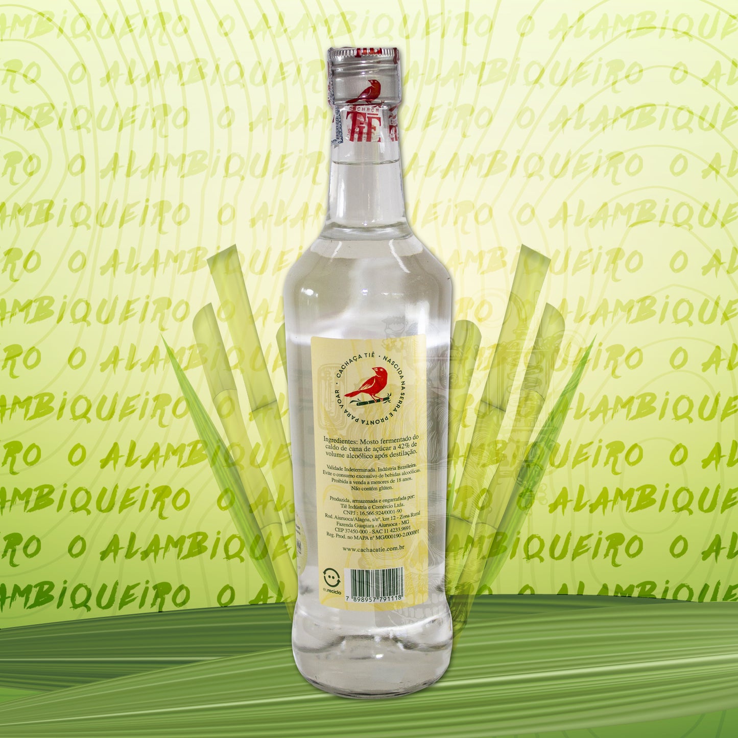 Cachaça Tiê Prata 700ml