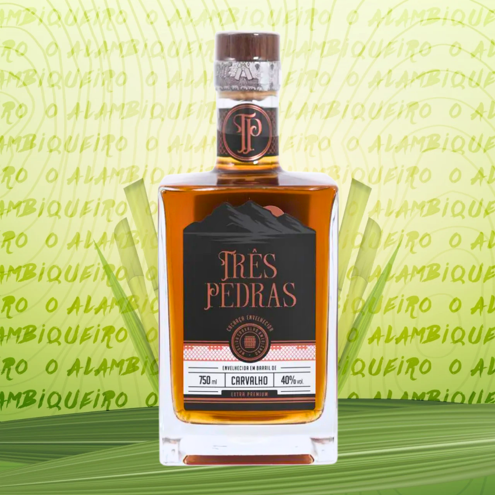 Cachaça Três Pedras Carvalho Extra Premium 750ml