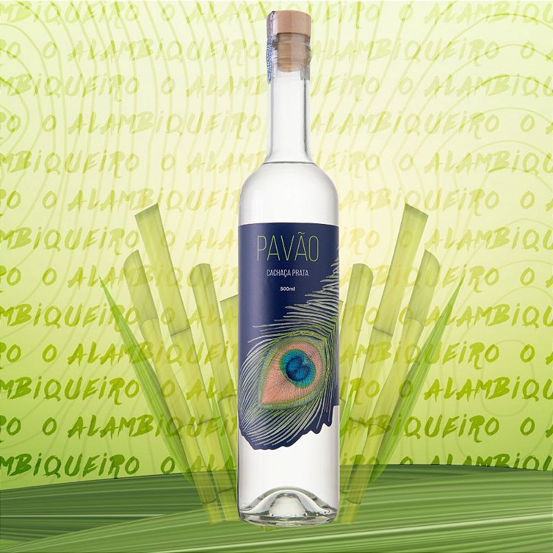 Cachaça Pavão Prata 500ml
