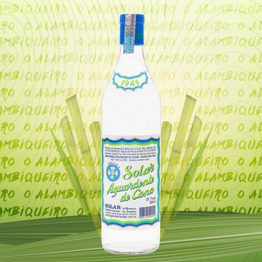 Aguardente de Cana Solar Branca  900ml