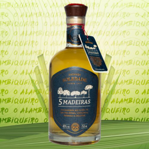 Cachaça Soledade 5 Madeiras 750ml