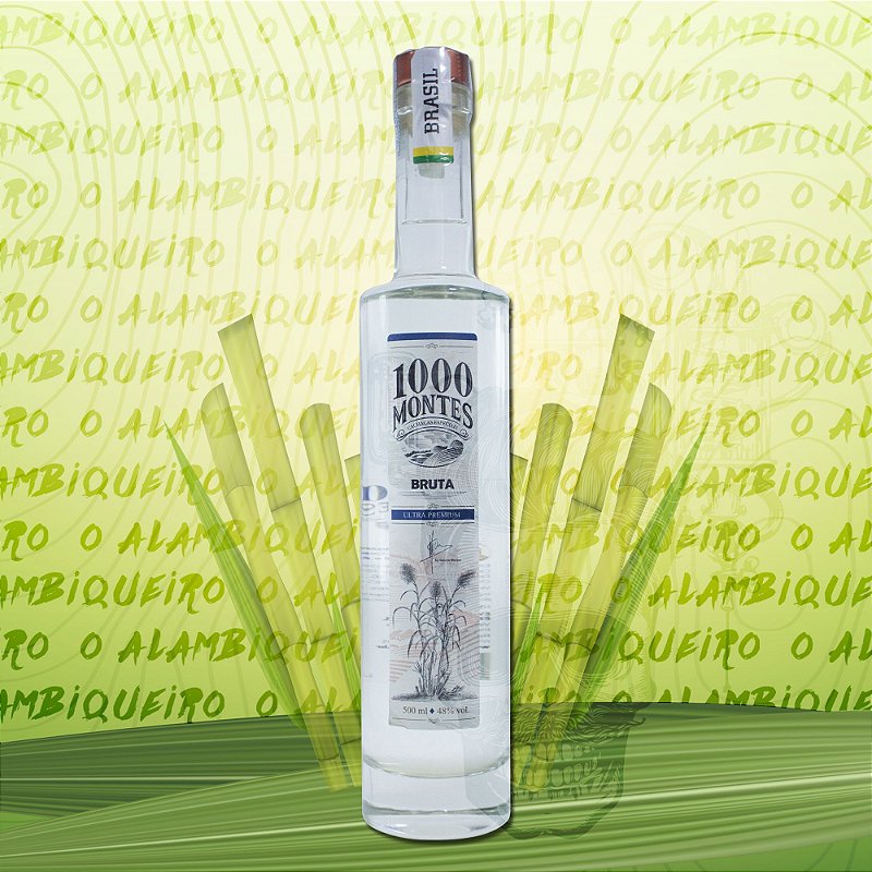 Cachaça 1000 Montes Bruta 500ml